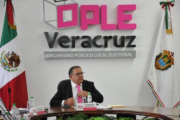 June 4, 2017 - Mexico - EUM20170604NAC39.JPG .XALAPA, Ver., Elections Elecciones-Veracruz.- En punto de las 8 de la manana de este 4 de junio de 2017 dio inicio la sesion permanente del Organismo Publico Local Electoral (OPLE) encabezada por el consejero presidente, Alejandro Bonilla. Foto: Agencia EL UNIVERSAL AFBV Mexico  - ZUMAu78_ 20170604_zaf_u78_042 Copyright: xMiguelxAngelxCarmonax