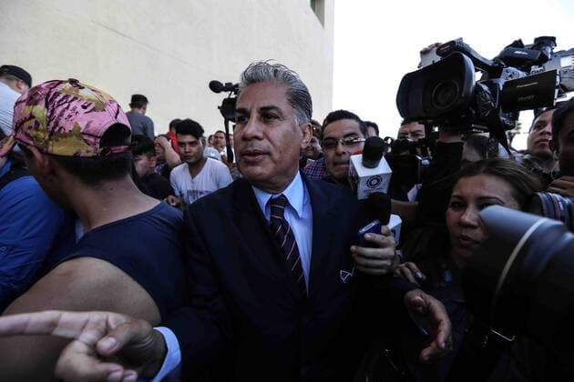 June 4, 2017 - Mexico - EUM20170604NAC71.JPG.ECATEPEC, Mex., Elections Elecciones-Edomex Alejandro Rojas.- Alejandro Rojas, asesor del jefe delegacional en la Cuauhtemoc, Ricardo Monreal, atiende a medios de comunicacion tras la detencion del chofer de Monreal en este municipio por presunta portacion de arma de fuego y dinero en efectivo, el 4 de junio de 2017. Foto: Agencia EL UNIVERSAL German Espinosa EVZ Mexico  - ZUMAu78_ 20170604_zaf_u78_118 Copyright: xGermanxEluniversalx