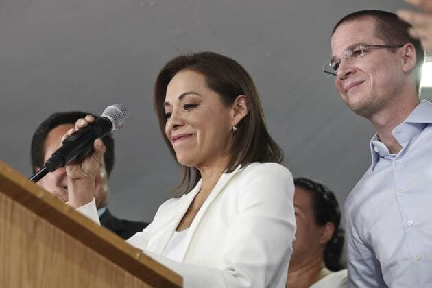 June 4, 2017 - Mexico - EUM20170604POL01.JPG.TOLUCA, Mex.- Election Elecciones-Edomex.- 4 de junio de 2017. La candidata panista a la gubernatura del Estado de Mexico, Josefina Vazquez Mota, acepto en conferencia de prensa que las tendencias de la jornada electoral de este domingo no le favorecen. Foto: Agencia EL UNIVERSAL RCC. Mexico  - ZUMAu78_ 20170604_zaf_u78_158 Copyright: xCristopherxRogelxBlanquetx