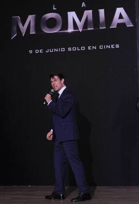 US actor Tom Cruise speaks during the premiere of the movie The Mummy at the museum Soumaya in Mexico City, Mexico, 05 June 2017. The movie will be released in the US theaters on 09 June 2017. The Mummy premiere in Mexico City !ACHTUNG: NUR REDAKTIONELLE NUTZUNG!  Copyright: xMARIOxGUZMANx MEX40 20170606-636323294486891649