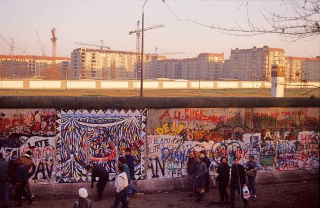 Berlin GER, Berlin,19891002, Strassenzene, Mauerverlauf , Nähe Brandenburger Tor