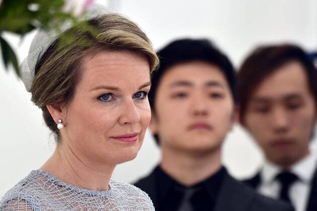 Queen Mathilde of Belgium pictured during the award ceremony for the laureates of the Queen Elisabeth Cello Competition 2017 at the Queen Elisabeth Music Chapel (Chapelle Musicale Reine Elisabeth - Muziekkapel Koningin Elisabeth), in Waterloo, Tuesday 06 June 2017.  ERICxLALMAND 05109097