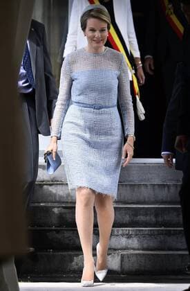 Queen Mathilde of Belgium pictured during the award ceremony for the laureates of the Queen Elisabeth Cello Competition 2017 at the Queen Elisabeth Music Chapel (Chapelle Musicale Reine Elisabeth - Muziekkapel Koningin Elisabeth), in Waterloo, Tuesday 06 June 2017.  ERICxLALMAND 05109093
