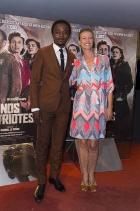 Marc Zinga - Alexandra Lamy CELEBRITES : Avant premiere du film Nos Patriotes - Paris - 06 06 2017 StephenCaillet Panoramic 