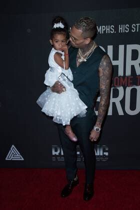 Chris Brown and his daughter Royalty attend the Premiere of Riveting Entertainment s Chris Brown: Welcome To My Life at Regal LA Live: A Barco Innovation Center on June 6, 2017 in Los Angeles, California, USA USA 2017 the Premiere of Riveting Entertainment s Chris Brown: Welcome To My Life at Regal LA Live in Los Angeles, California, USA  Copyright: xMSUxStudiox