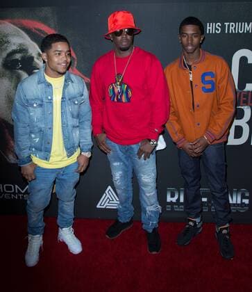 Sean Combs and his children attend the Premiere of Riveting Entertainment s Chris Brown: Welcome To My Life at Regal LA Live: A Barco Innovation Center on June 6, 2017 in Los Angeles, California, USA USA 2017 the Premiere of Riveting Entertainment s Chris Brown: Welcome To My Life at Regal LA Live in Los Angeles, California, USA  Copyright: xMSUxStudiox
