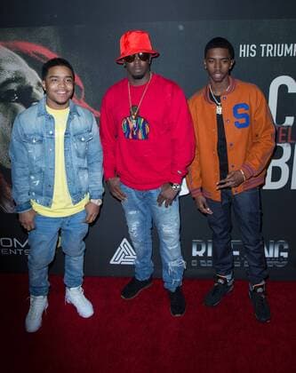 Sean Combs and his children attend the Premiere of Riveting Entertainment s Chris Brown: Welcome To My Life at Regal LA Live: A Barco Innovation Center on June 6, 2017 in Los Angeles, California, USA USA 2017 the Premiere of Riveting Entertainment s Chris Brown: Welcome To My Life at Regal LA Live in Los Angeles, California, USA  Copyright: xMSUxStudiox