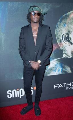 K Camp attends the Premiere of Riveting Entertainment s Chris Brown: Welcome To My Life at Regal LA Live: A Barco Innovation Center on June 6, 2017 in Los Angeles, California, USA USA 2017 the Premiere of Riveting Entertainment s Chris Brown: Welcome To My Life at Regal LA Live in Los Angeles, California, USA  Copyright: xMSUxStudiox