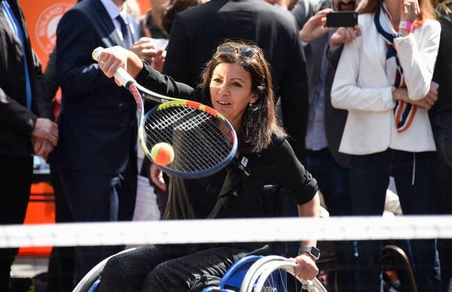 Anne Hidalgo ( Maire de Paris ) - Michael Jeremiasz NEWS : Roland Garros 2017 - Internationaux de France - 07 06 2017 FedericoPestellini Panoramic 