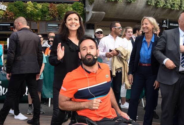 Anne Hidalgo ( Maire de Paris ) - Michael Jeremiasz NEWS : Roland Garros 2017 - Internationaux de France - 07 06 2017 FedericoPestellini Panoramic 