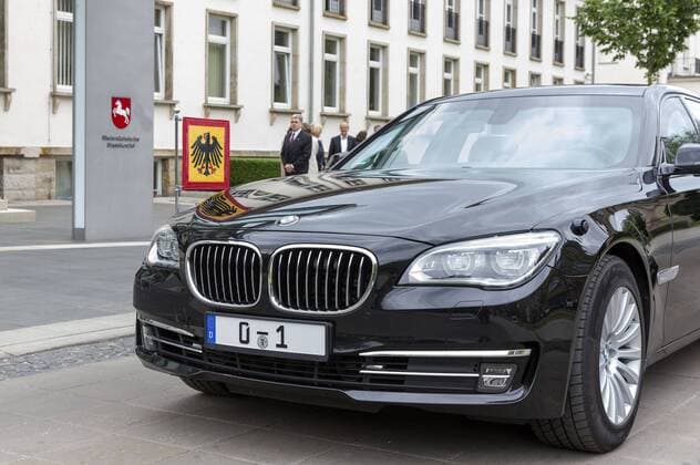 Die Limousine von Frank-Walter Steinmeier vor der Niedersächsischen Staatskanzlei im Rahmen seines Antrittsbesuchs in Niedersachen. Hannover, 07.06.2017 Foto:xU.xStammx xFuturexImage