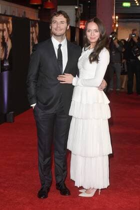 English actor Sam Claflin and his wife English actress Laura Haddock attend the World Premiere of My Cousin Rachel at Picturehouse Central in London. JUNE 7th 2017  RHDx171169