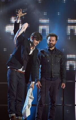 June 7, 2017 - Nashville, TN, USA - 07 June 2017 - Nashville, Tennessee - Ashton Kutcher, Danny Masterson. 2017 CMT Music Awards held at Music City Center. Photo Credit: AdMedia Nashville USA - ZUMAa123 20170607_zaa_a123_379 Copyright: xLauraxFarrx