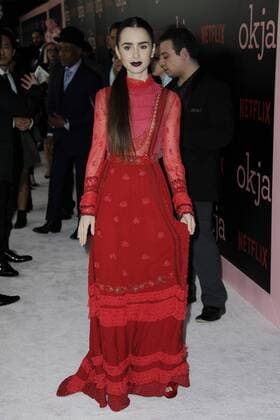The Okja screening on June 8, 2017 in New York City Lily Collins New York France  524372