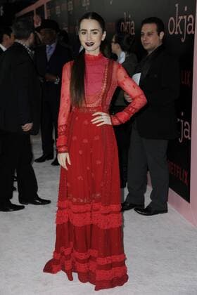 The Okja screening on June 8, 2017 in New York City Lily Collins New York France  524372