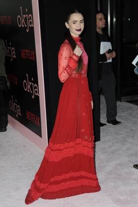 The Okja screening on June 8, 2017 in New York City Lily Collins New York France  524372