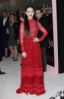 The Okja screening on June 8, 2017 in New York City Lily Collins New York United States  524373