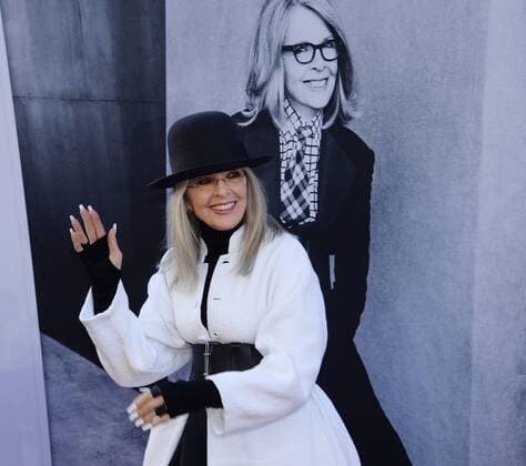 Honoree Diane Keaton arrives for American Film Institute s 45th annual Life Achievement Award tribute gala at the Dolby Theatre in the Hollywood section of Los Angeles on June 8, 2017.  LAP2017060802 JIMxRUYMEN