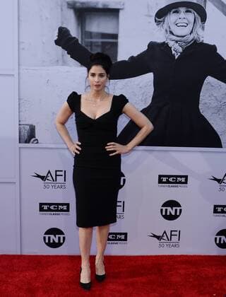Comedian Sarah Silverman arrives for American Film Institute s 45th annual Life Achievement Award tribute gala honoring actress Diane Keaton at the Dolby Theatre in the Hollywood section of Los Angeles on June 8, 2017.  LAP2017060825 JIMxRUYMEN