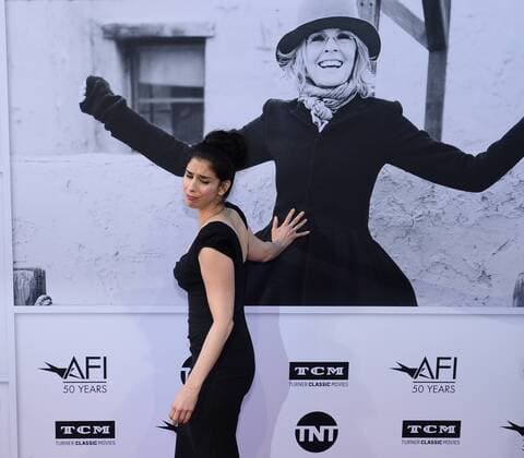 Comedian Sarah Silverman arrives for American Film Institute s 45th annual Life Achievement Award tribute gala honoring actress Diane Keaton at the Dolby Theatre in the Hollywood section of Los Angeles on June 8, 2017.  LAP2017060827 JIMxRUYMEN