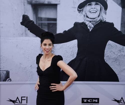 Comedian Sarah Silverman arrives for American Film Institute s 45th annual Life Achievement Award tribute gala honoring actress Diane Keaton at the Dolby Theatre in the Hollywood section of Los Angeles on June 8, 2017.  LAP2017060828 JIMxRUYMEN