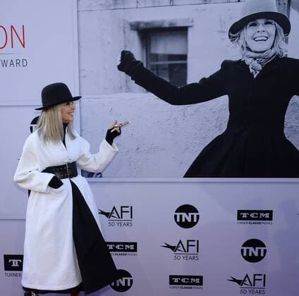 Honoree Diane Keaton arrives for American Film Institute s 45th annual Life Achievement Award tribute gala at the Dolby Theatre in the Hollywood section of Los Angeles on June 8, 2017.  LAP2017060859 JIMxRUYMEN