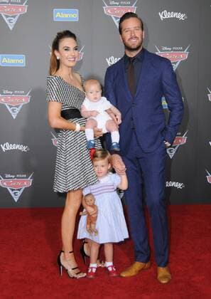 June 10, 2017 - Anaheim, CA, United States - 10 June 2017 - Anaheim, California - Elizabeth Chambers, Armie Hammer. Premiere of Disney Pixar s Cars 3 held at the Anaheim Convention Center in Anaheim. Photo Credit: AdMedia Anaheim United States - ZUMAa123 20170610_zaa_a123_162 Copyright: xBirdiexThompsonx
