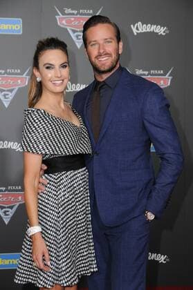 June 10, 2017 - Anaheim, CA, United States - 10 June 2017 - Anaheim, California - Elizabeth Chambers, Armie Hammer. Premiere of Disney Pixar s Cars 3 held at the Anaheim Convention Center in Anaheim. Photo Credit: AdMedia Anaheim United States - ZUMAa123 20170610_zaa_a123_126 Copyright: xBirdiexThompsonx