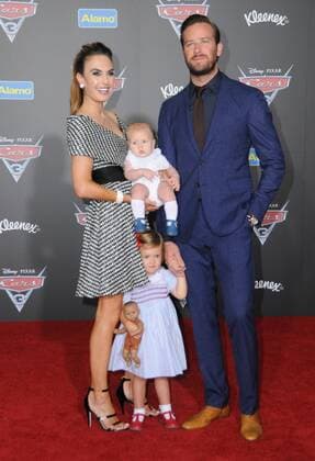 June 10, 2017 - Anaheim, CA, United States - 10 June 2017 - Anaheim, California - Elizabeth Chambers, Armie Hammer. Premiere of Disney Pixar s Cars 3 held at the Anaheim Convention Center in Anaheim. Photo Credit: AdMedia Anaheim United States - ZUMAa123 20170610_zaa_a123_122 Copyright: xBirdiexThompsonx