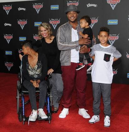 June 10, 2017 - Anaheim, CA, United States - 10 June 2017 - Anaheim, California - Djanai Hall, Linda Hall, Pooch Hall, Djulian Hall, Djordan Hall, . Premiere of Disney Pixar s Cars 3 held at the Anaheim Convention Center in Anaheim. Photo Credit: AdMedia Anaheim United States - ZUMAa123 20170610_zaa_a123_244 Copyright: xBirdiexThompsonx