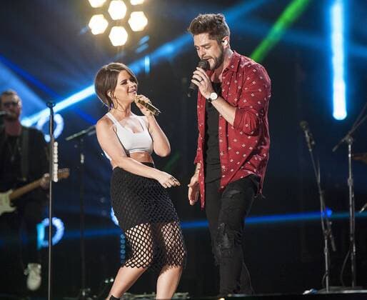 Jun. 10, 2017 - Nashville, Tennessee; USA - Musician THOMAS RHETT and Singer MAREN MORRIS performs at Nissan Stadium as part of the 2017 CMA Music Festival that is taking place in downtown Nashville. The four day country music festival will attract thousands of fans from around the world to see a variety of artist on multiple stages. Copyright 2017 . Nashville USA - ZUMAm78_ 20170610_zaf_m78_011 Copyright: xJasonxMoorex