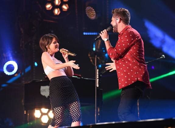 June 10, 2017 - Nashville, Tennessee, United States - 10 June 2017 - Nashville, Tennessee - Thomas Rhett, Maren Morris. 2017 CMA Music Festival Nightly Concert held at Nissan Stadium. Photo Credit: Laura Farr AdMedia Nashville United States - ZUMAa123 20170610_zaa_a123_525 Copyright: xLauraxFarr Admediax