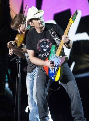 Jun. 11, 2017 - Nashville, Tennessee; USA - Musician BRAD PAISLEY performs at Nissan Stadium as part of the 2017 CMA Music Festival that is taking place in downtown Nashville. The four day country music festival will attract thousands of fans from around the world to see a variety of artist on multiple stages. Copyright 2017 . Nashville USA - ZUMAm78_ 20170612_zaf_m78_001 Copyright: xJasonxMoorex