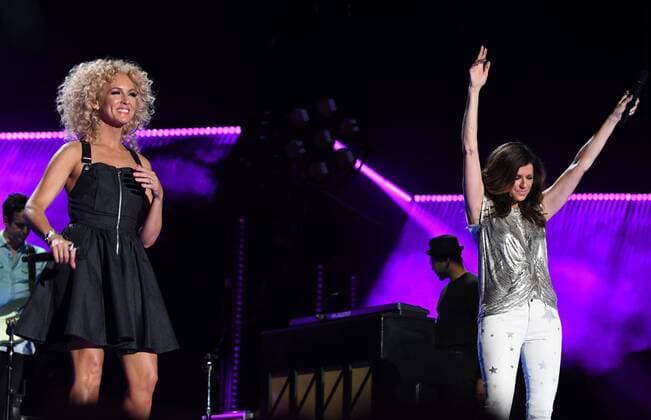 June 11, 2017 - Nashville, Tennessee, United States - 11 June 2017 - Nashville, Tennessee - Karen Fairchild, Kimberly Schlapman, Little Big Town. 2017 CMA Music Festival Nightly Concert held at Nissan Stadium. Photo Credit: Dara-Michelle Farr AdMedia Nashville United States - ZUMAa123 20170611_zaa_a123_238 Copyright: xDara-MichellexFarr Admediax