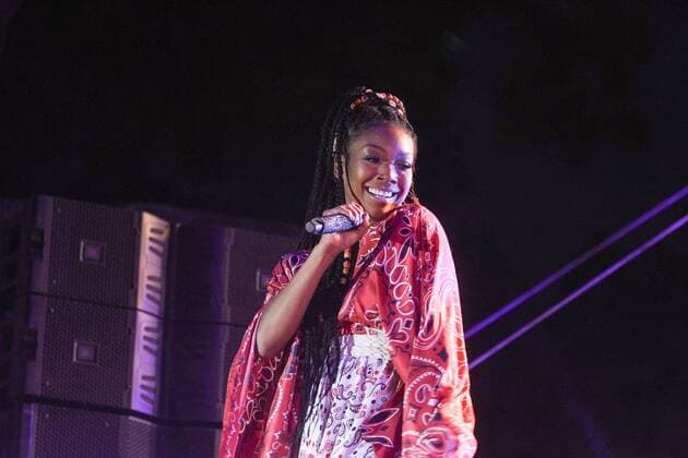 Brandy Norwood (38), die Sängerin bei ihrem Auftritt bei der LA Pride Music Festival and Parade am 11.06.2017 in West Hollywood, Los Angeles LA Pride Music Festival and Parade 2017 in West Hollywood, Los Angeles 