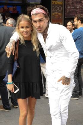 Marco Pierre White Jr and Francesca Suter attend The Banksy Job Premiere about the day a Banksy statue was snatched from London in broad daylight, The Prince Charles Cinema, London. JUNE 12th 2017  TSTx171232