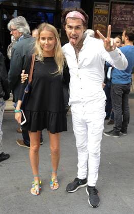 Marco Pierre White Jr and Francesca Suter attend The Banksy Job Premiere about the day a Banksy statue was snatched from London in broad daylight, The Prince Charles Cinema, London. JUNE 12th 2017  TSTx171232