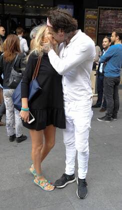 Marco Pierre White Jr and Francesca Suter attend The Banksy Job Premiere about the day a Banksy statue was snatched from London in broad daylight, The Prince Charles Cinema, London. JUNE 12th 2017  TSTx171232