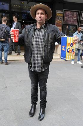 Danny Minnick attends The Banksy Job Premiere about the day a Banksy statue was snatched from London in broad daylight, The Prince Charles Cinema, London. JUNE 12th 2017  TSTx171232