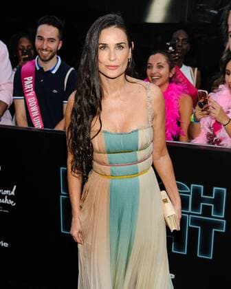 June 12, 2017 - New York, NY, United States - 12 May 2017 - New York, New York - Demi Moore, Jillian Bell, Scarlett Johansson. Rough Night NYC Premiere at AMC Loews Lincoln Square. Photo Credit: Mario Santoro AdMedia New York United States - ZUMAa123 20170612_zaa_a123_012 Copyright: xMarioxSantoro Admediax