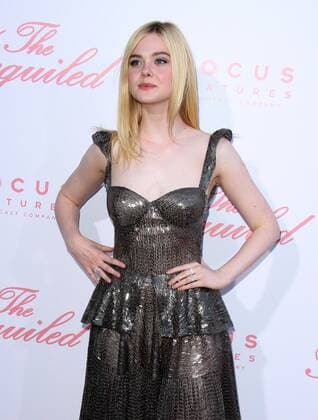 June 12, 2017 - Los Angeles, CA, United States - 12 June 2017 - Los Angeles, California - Elle Fanning. The Beguiled Premiere held at the Directors Guild of America. Photo Credit: AdMedia Los Angeles United States - ZUMAa123 20170612_zaa_a123_193 Copyright: xAdmediax