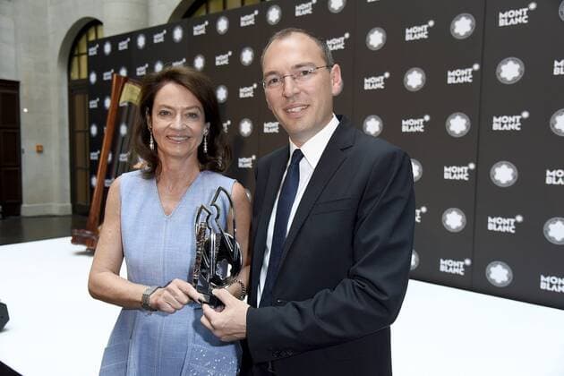 Dr. Corinne Michaela Flick, Oliver Gößler Montblanc de la Culture Arts Patronage Award 2017 im Humboldt Carre in Berlin am 13.06.2017