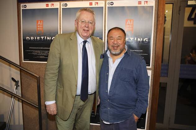 Peter Limbourg und Ai Weiwei bei der Premiere der Dokumentation Ai Weiwei Drifting im Hackesche Höfe Kino. Berlin, 13.06.2017 Foto:xS.xGabschx xFuturexImage