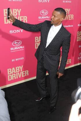 June 14, 2017 - Los Angeles, CA, United States - 14 June 2017 - Los Angeles, California - Jamie Foxx. Los Angeles Premiere of Baby Driver held at the Ace Hotel Downtown in Los Angeles. Photo Credit: AdMedia Los Angeles United States - ZUMAa123 20170614_zaa_a123_031 Copyright: xBirdiexThompsonx