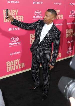 June 14, 2017 - Los Angeles, CA, United States - 14 June 2017 - Los Angeles, California - Jamie Foxx. Los Angeles Premiere of Baby Driver held at the Ace Hotel Downtown in Los Angeles. Photo Credit: AdMedia Los Angeles United States - ZUMAa123 20170614_zaa_a123_034 Copyright: xBirdiexThompsonx