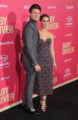 June 14, 2017 - Los Angeles, CA, United States - 14 June 2017 - Los Angeles, California - Ansel Elgort, Lily James. Los Angeles Premiere of Baby Driver held at the Ace Hotel Downtown in Los Angeles. Photo Credit: AdMedia Los Angeles United States - ZUMAa123 20170614_zaa_a123_108 Copyright: xBirdiexThompsonx