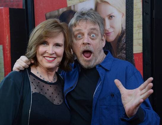 Actor Mark Hamill and his wife Marilou York attend the premiere of the motion picture dramatic thriller The Book of Henry at the ArcLight in Culver City, California on June 14, 2017. Storyline: A single mother discovers a scheme in her son s book to rescue a young girl from the hands of her abusive stepfather and sets out to execute the plan at any cost.  LAP2017061408 JIMxRUYMEN