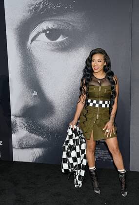 Singer songwriter Keyshia Cole arrives for the premiere of All Eyez on Me at the Westwood Village Theaters in Los Angeles, California on June 14, 2017.  LAP20170614833 CHRISTINExCHEW