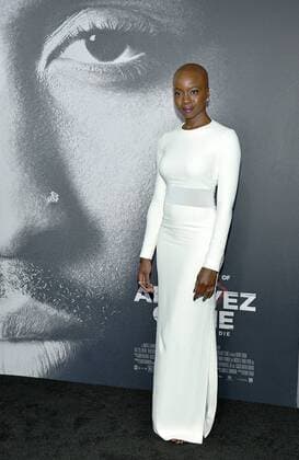 Danai Gurira arrives for the premiere of All Eyez on Me at the Westwood Village Theaters in Los Angeles, California on June 14, 2017.  LAP20170614804 CHRISTINExCHEW