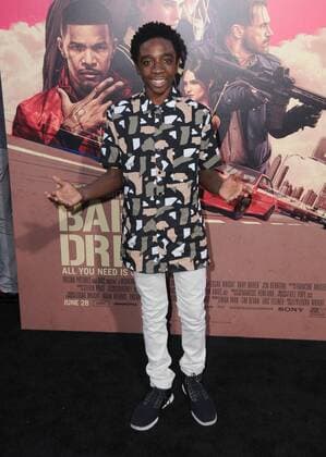 June 14, 2017 - Los Angeles, CA, United States - 14 June 2017 - Los Angeles, California - Caleb McLaughlin. Los Angeles Premiere of Baby Driver held at the Ace Hotel Downtown in Los Angeles. Photo Credit: AdMedia Los Angeles United States - ZUMAa123 20170614_zaa_a123_139 Copyright: xBirdiexThompsonx